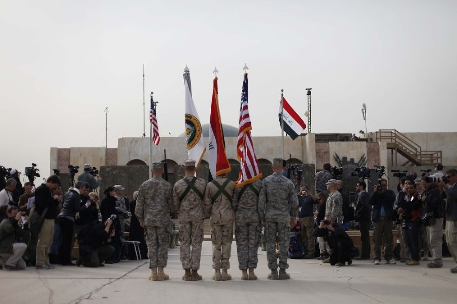 Americká vlajka, iracká vlajka
