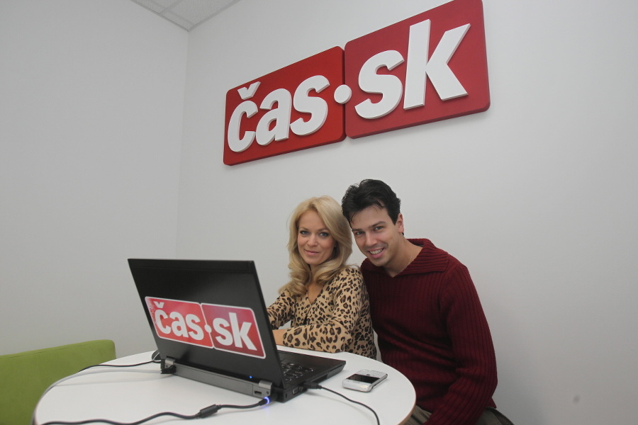 Jana Hospodárová a Matej Chren počas online rozhovoru.