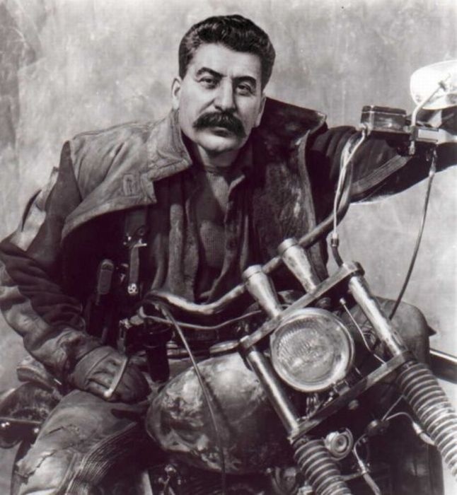 Stalin na motorke