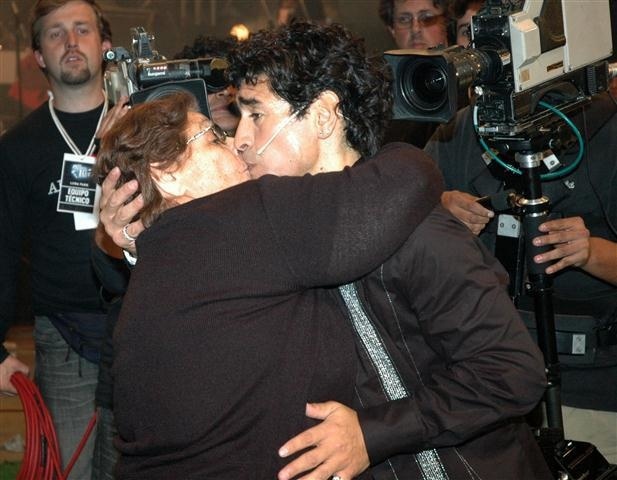 Maradona a jeho matka