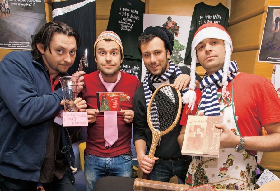 Chalani: Lukáš Latinák, Juraj Kemka, Robo Jakab a Marián Miezga.