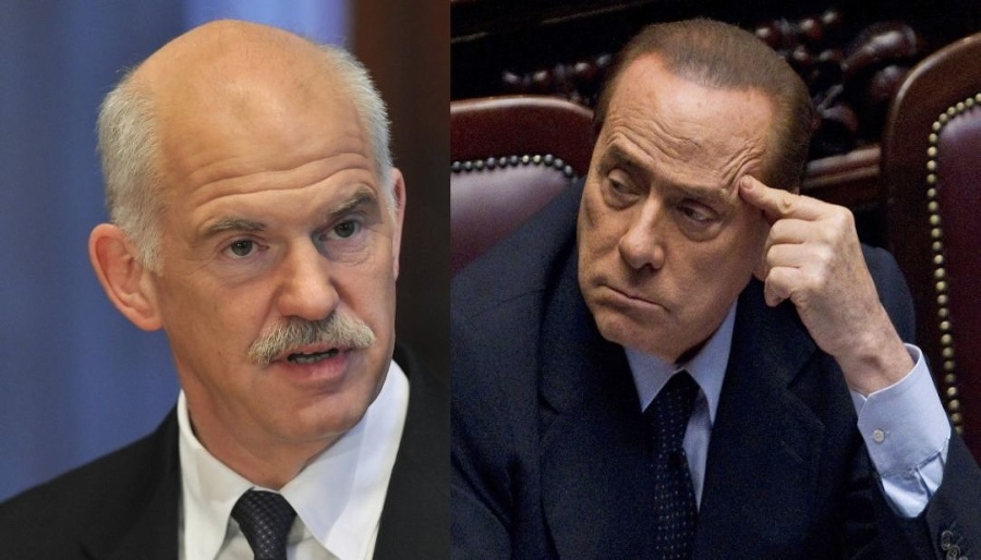 Papandreu a Berlusconi sú