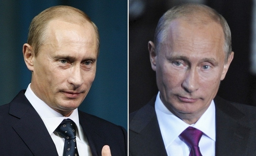 Dve tváre ruského premiéra.