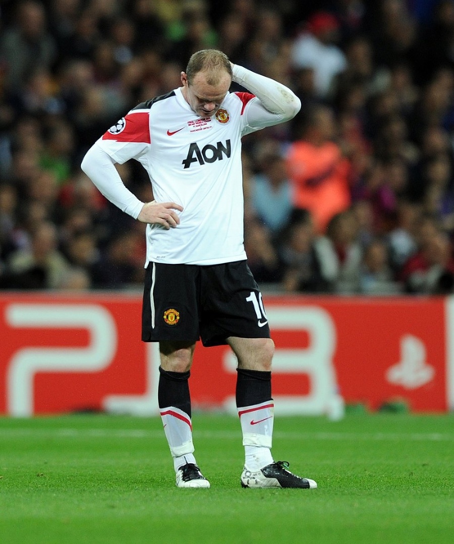 Anglický futbalista Wayne Rooney.