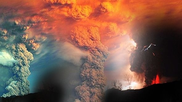 Čílska sopka ukazuje svoju