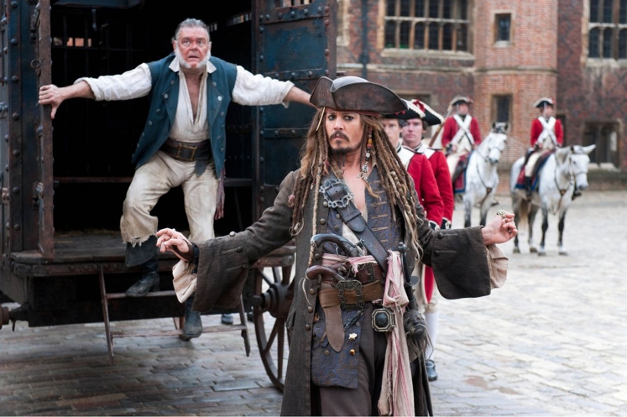 Johnny Depp ako pirát