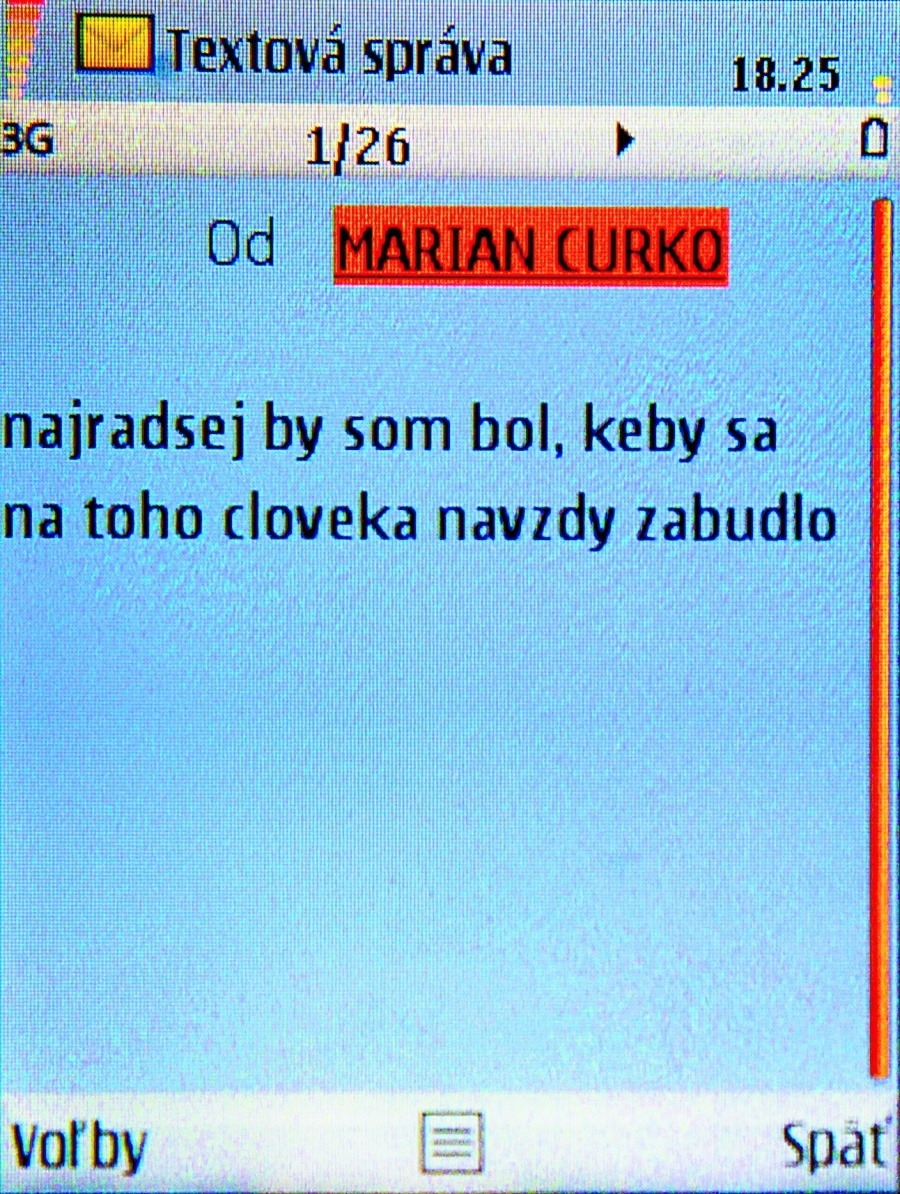 SMS Mariána Čurka o