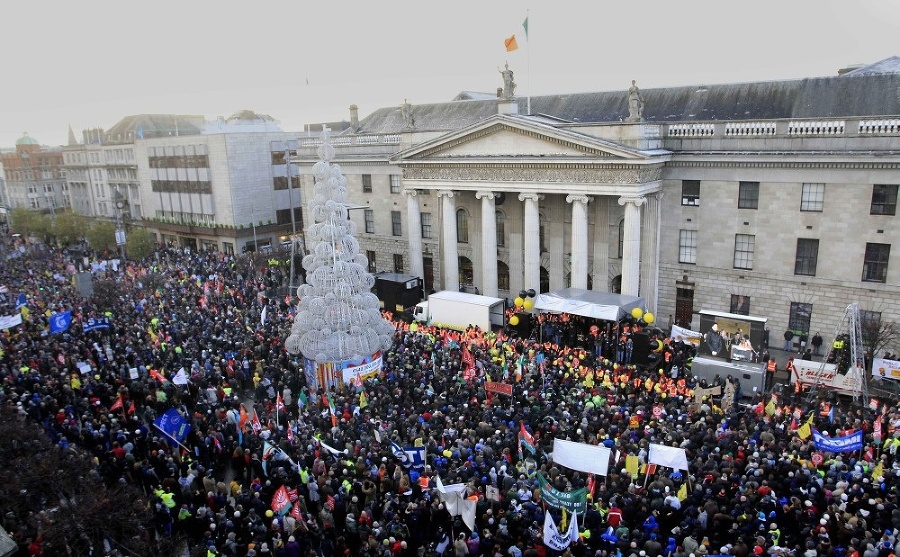 PROTESTY V ÍRSKU: Írsko