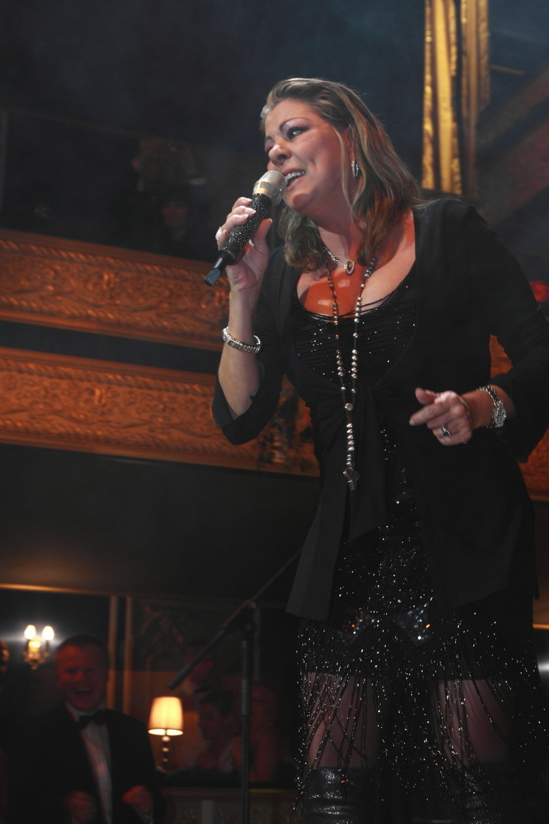 Speváčka Sandra počas vystúpenia
