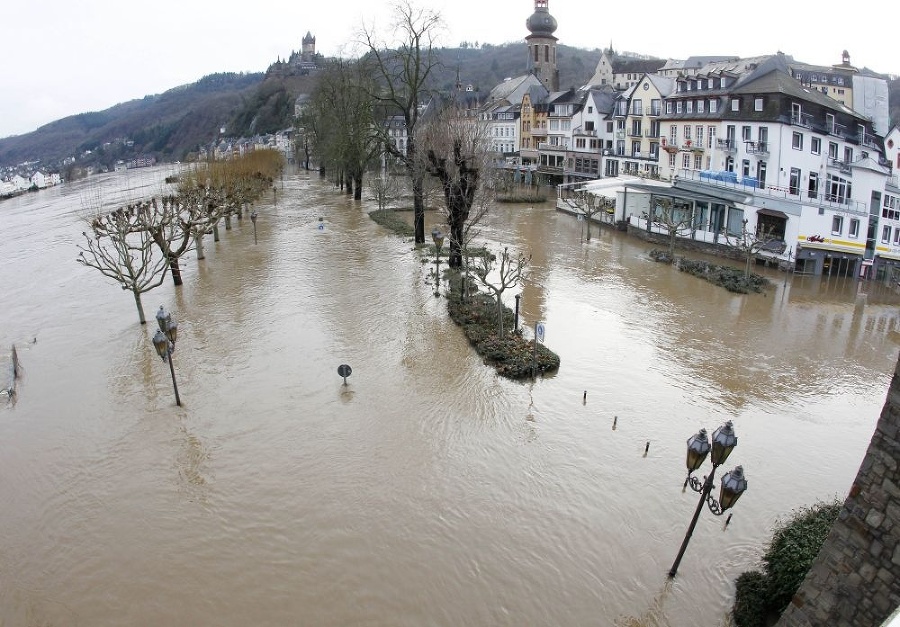 Po vyliatí rieky Moselle