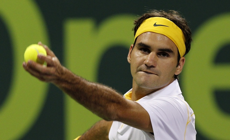 Roger Federer hrá v