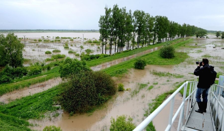 Povodne na Zemplíne. Rieka