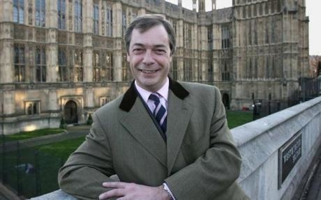 Britský europoslanec Nigel Farage.