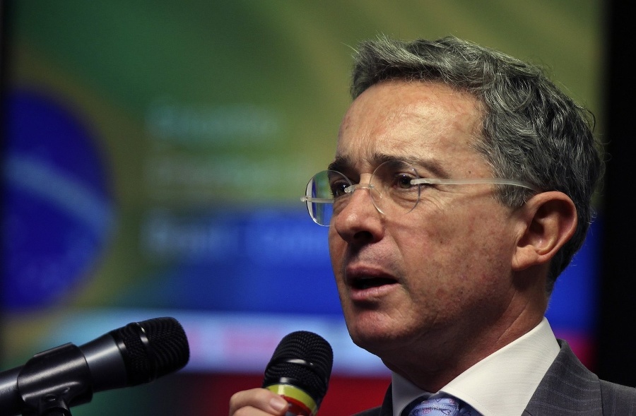 Kolumbijský prezident Alvaro Uribe.