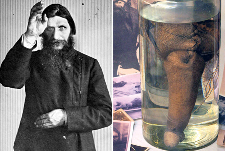 Rasputinův penis je vystaven
