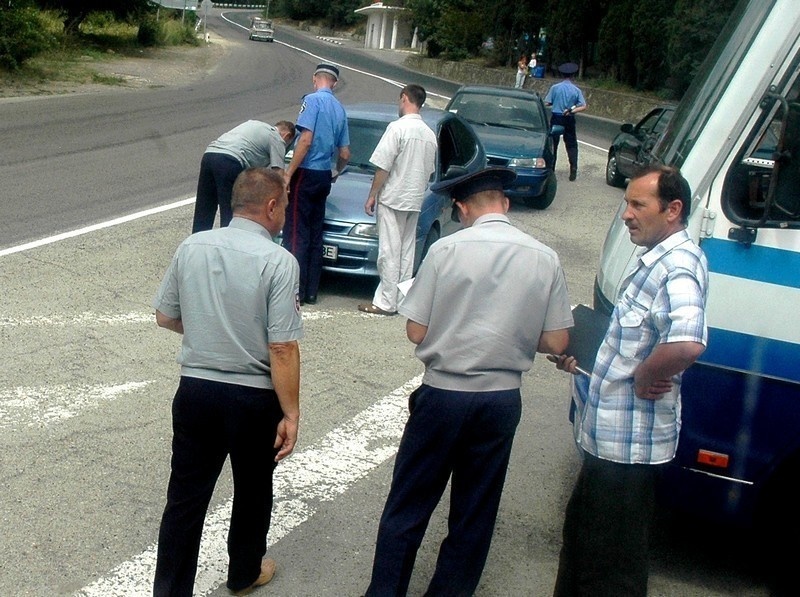 Ukrajinskí policajti s veľkou