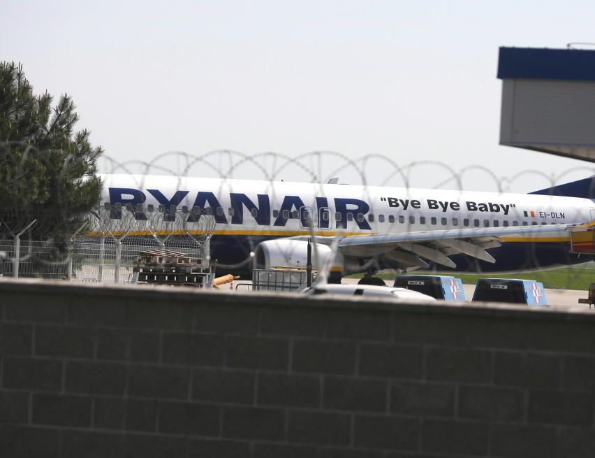 Lietadlo spoločnosti Ryanair nakoniec