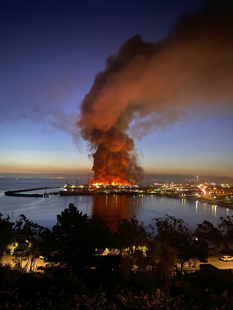 Obrovský požiar v San