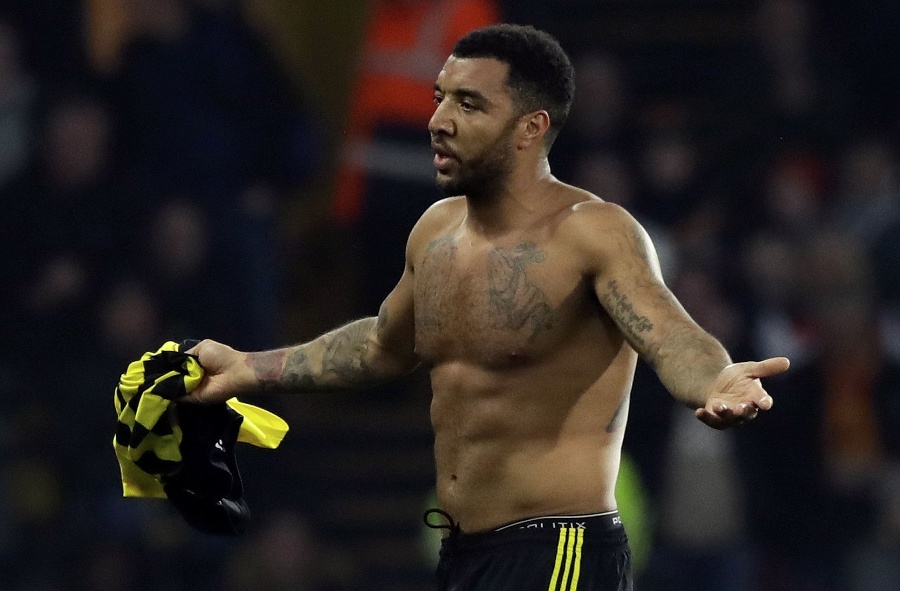 Futbalista Watfordu Troy Deeney.