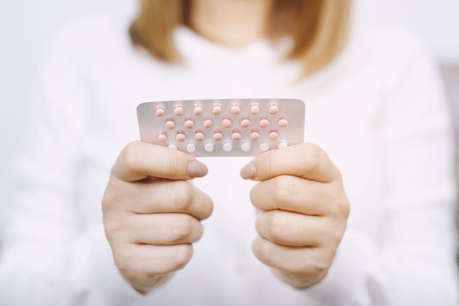 Woman hands opening birth