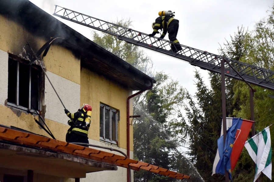 Požiar budovy obecného úradu