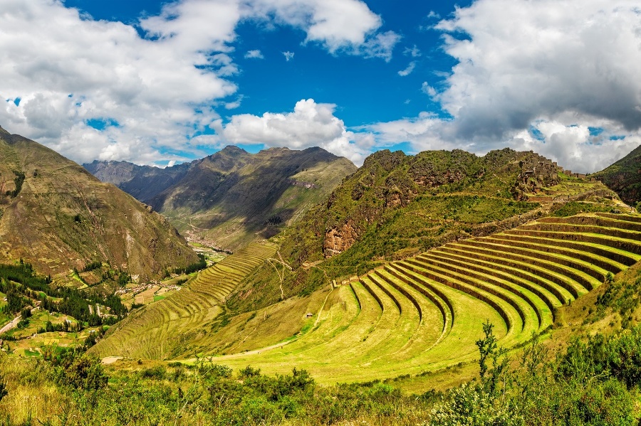 Inca agricultural terraces and