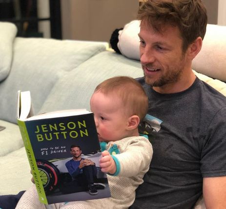 Jenson Button so synčekom