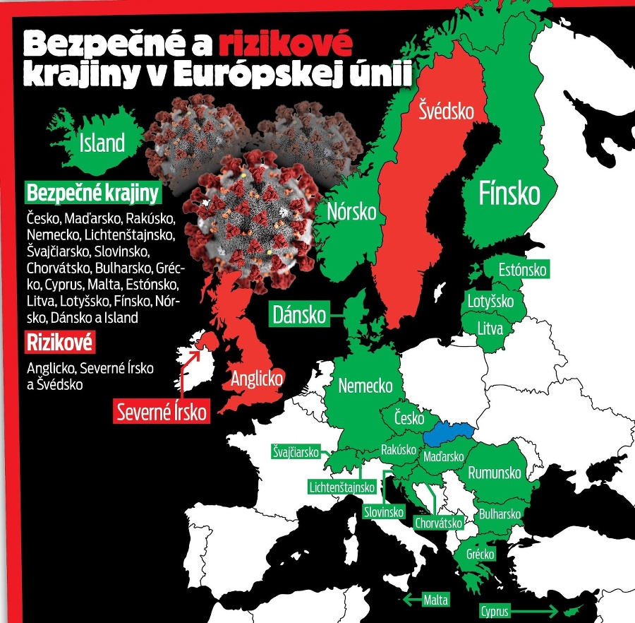 Bezpečné a rizikové krajiny