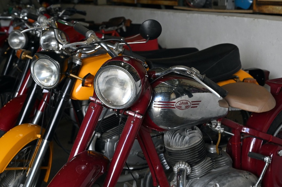 Vystavené motocykle zo zbierky
