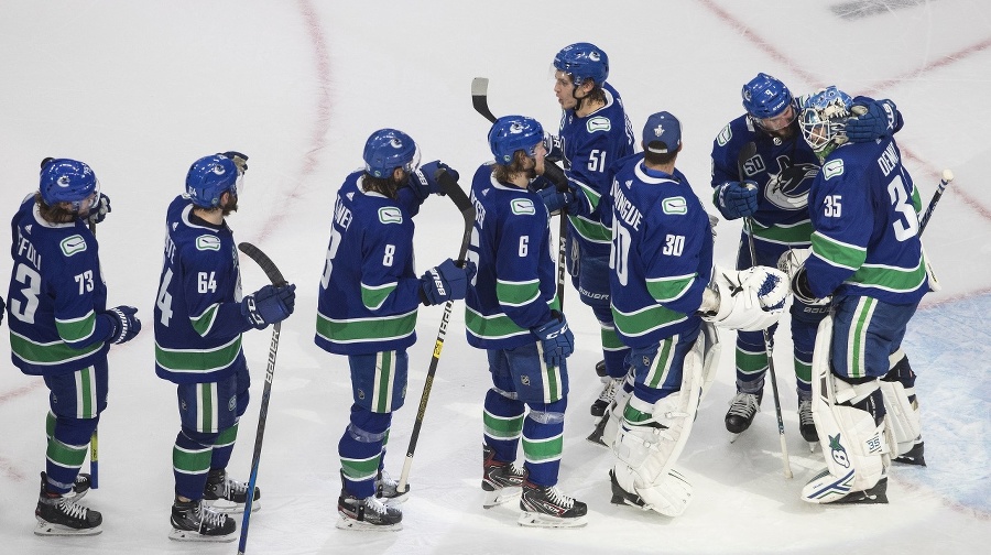 Hokejisti Canucks.