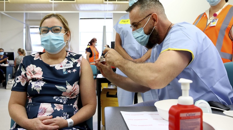 Austrália: Očkovanie 22. februára