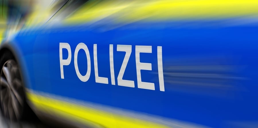 Polizei -Police- sign on