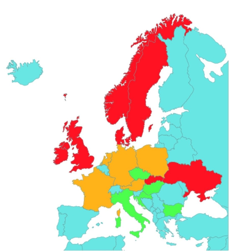 Mapa Európy