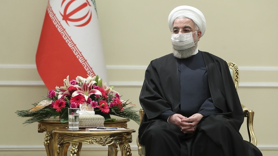 Iránsky prezident Hasan Rúhání.