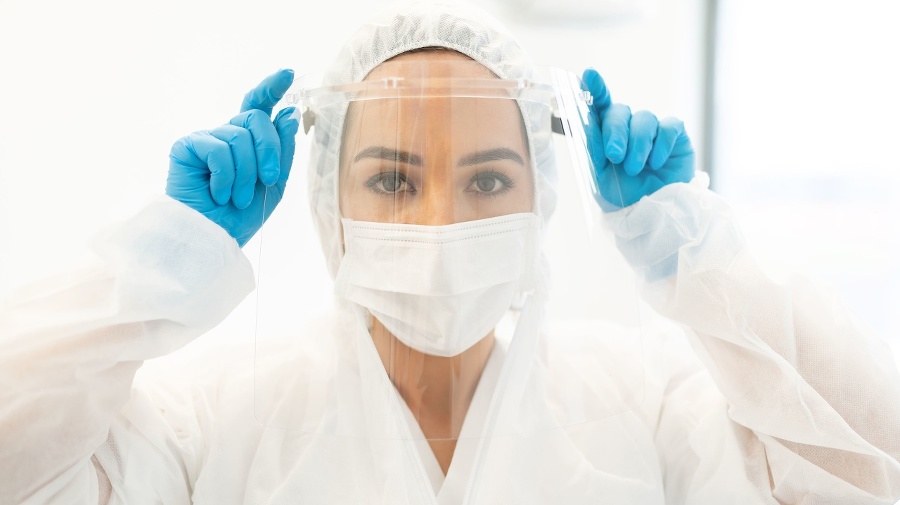 Portrait of female doctor