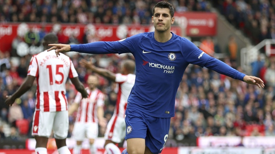 Španielsky útočník Alvaro Morata