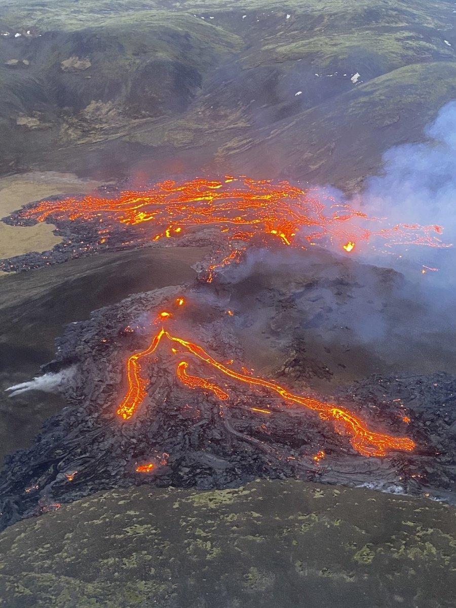 Erupcia sopky na polostrove