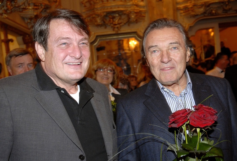 Skladateľ Ladislav Štaidl a spevák Karel Gott