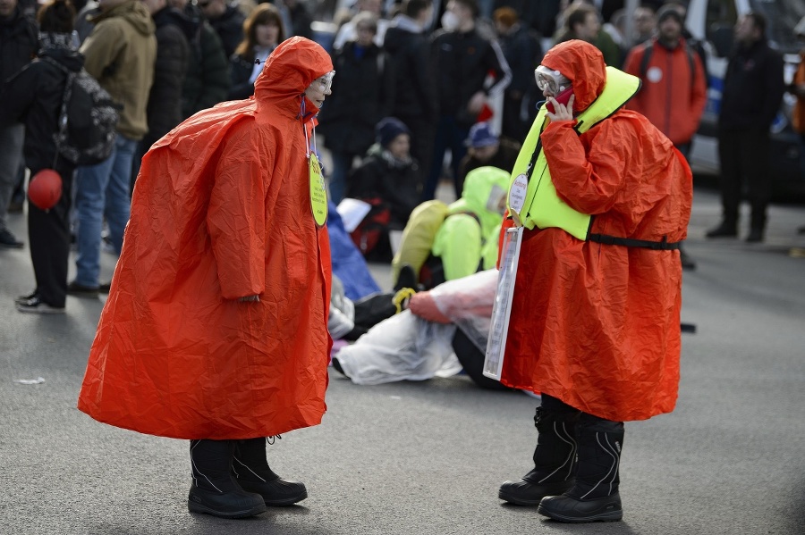 Mnohí z účastníkov protestu