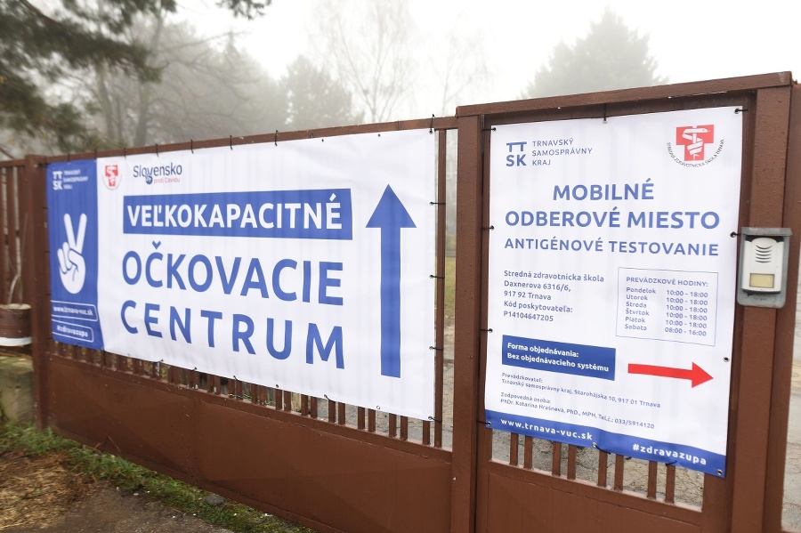 Banner Veľkokapacitné očkovacie centrum