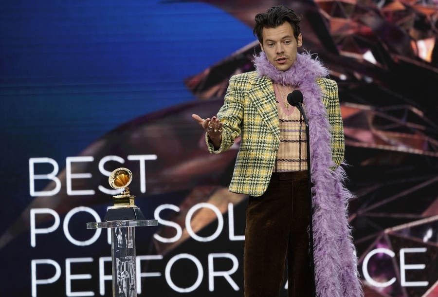 Anglický spevák Harry Styles.