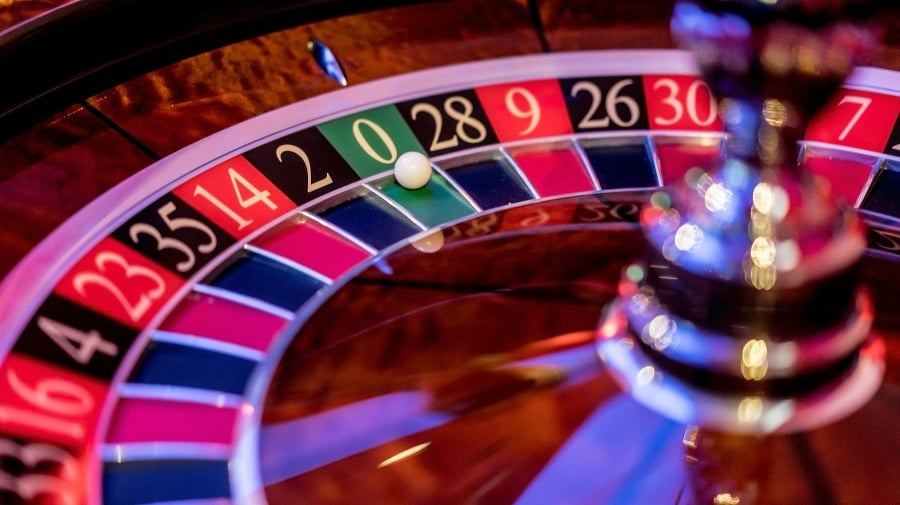Close-up on a roulette