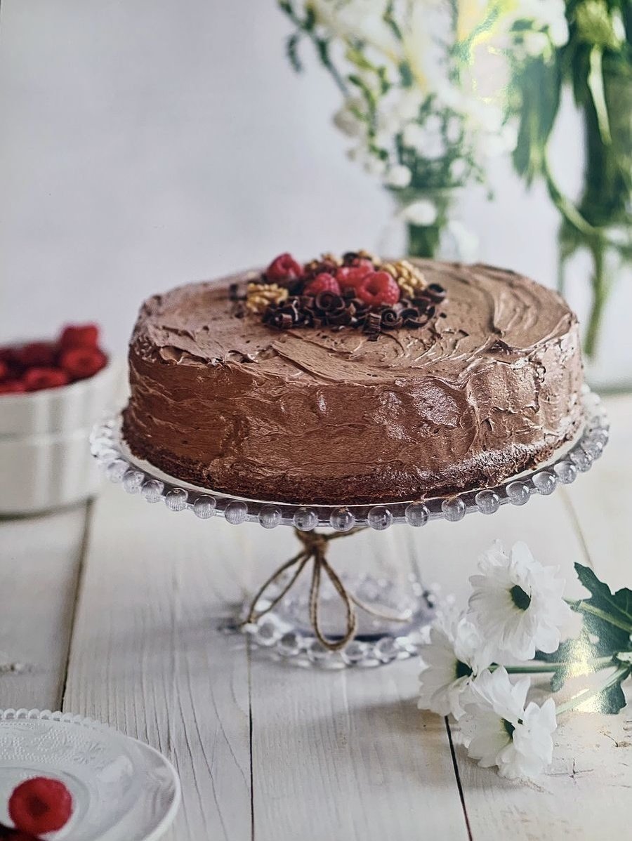 Orechovo-čokoládová torta