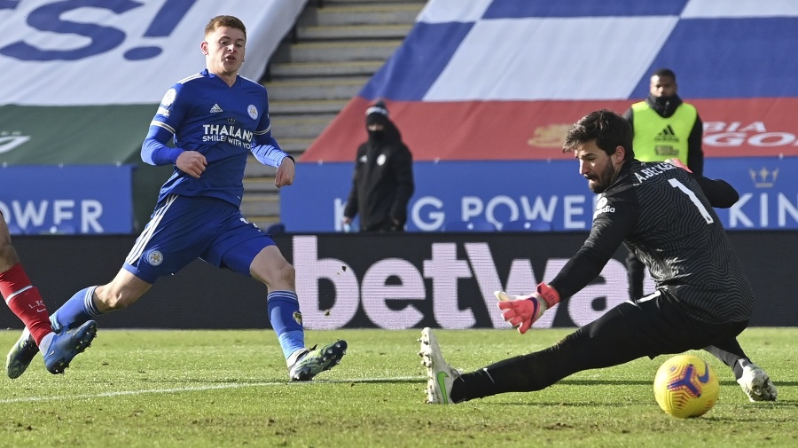 Futbalista Leicestru Harvey Barnes