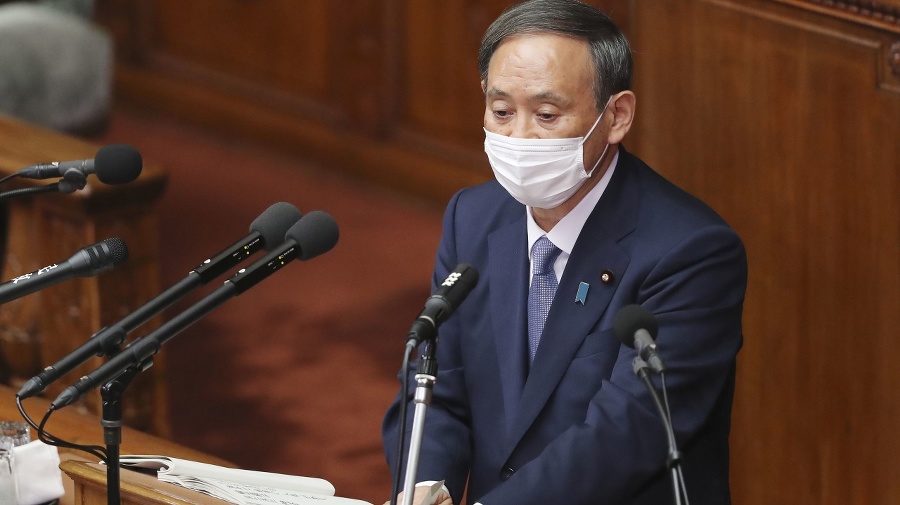 Japonský premiér Jošihide Suga