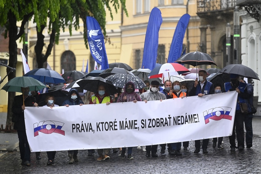 Protest Konfederácie odborových zväzov