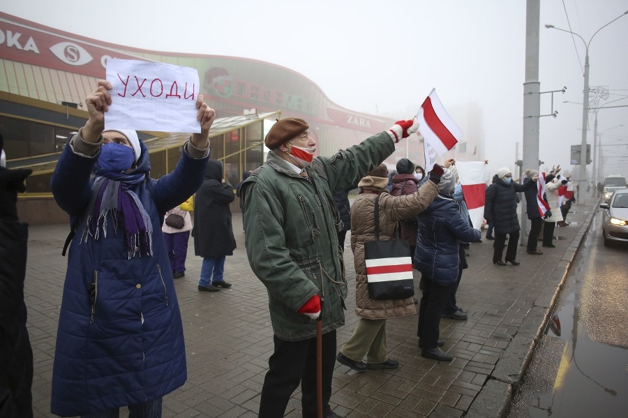 Protesty v Bielorusku. 