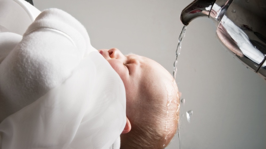 baptism of a baby,