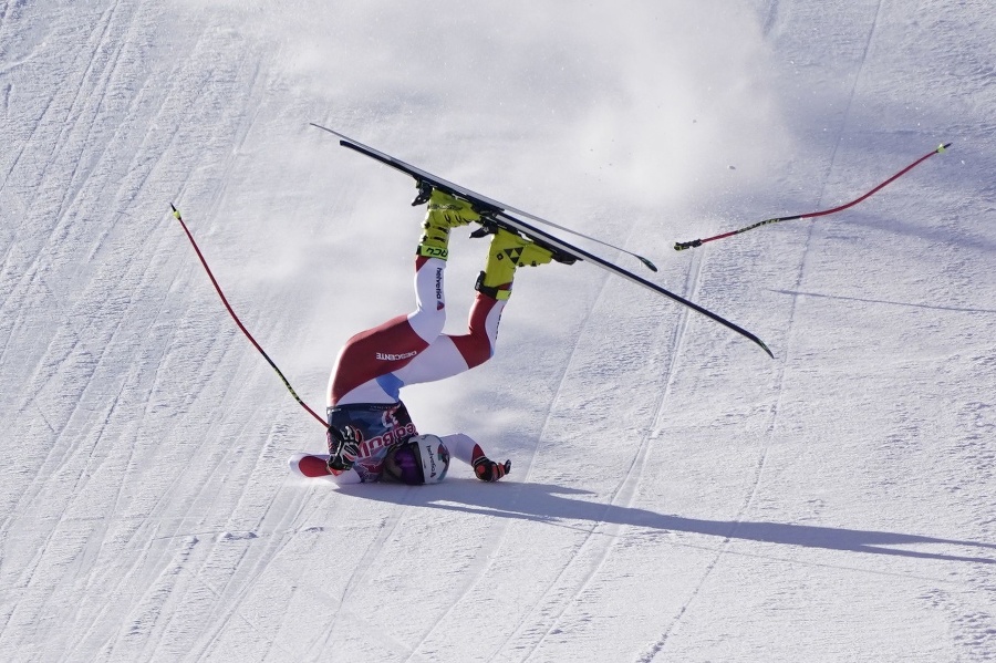 Na snímke švajčiarsky lyžiar