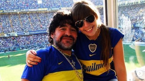 Dalma Maradonová s otcom